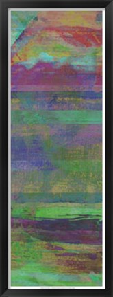 Framed Jeweled Stripes I Print