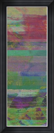 Framed Jeweled Stripes II Print