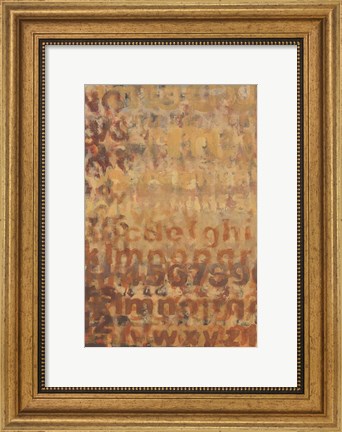 Framed Earthen Language I Print