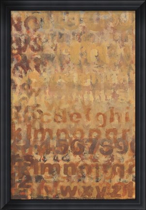 Framed Earthen Language I Print