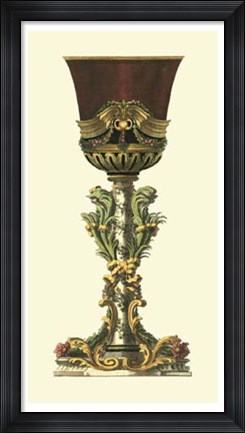 Framed Elongated Goblet I Print