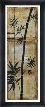 Framed Patinaed Bamboo II Print