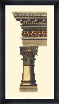 Framed Column &amp; Cornice I Print