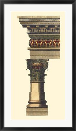 Framed Column &amp; Cornice I Print