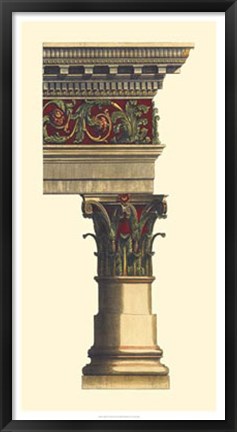 Framed Column &amp; Cornice II Print