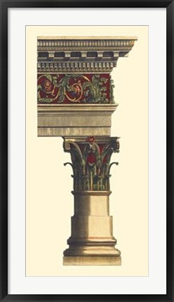 Framed Column &amp; Cornice II Print