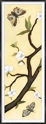Framed Eastern Blossom Triptych I Print