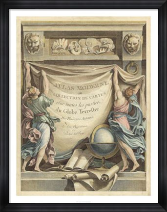 Framed Atlas Moderne Print