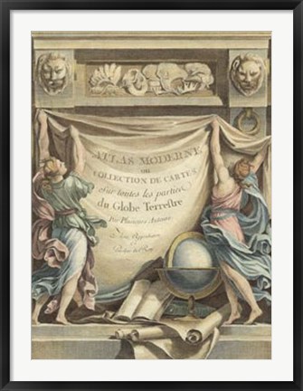 Framed Atlas Moderne Print