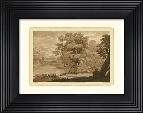 Framed Pastoral Landscape II Print