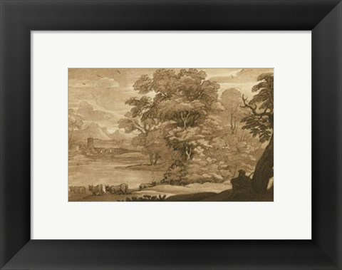 Framed Pastoral Landscape II Print