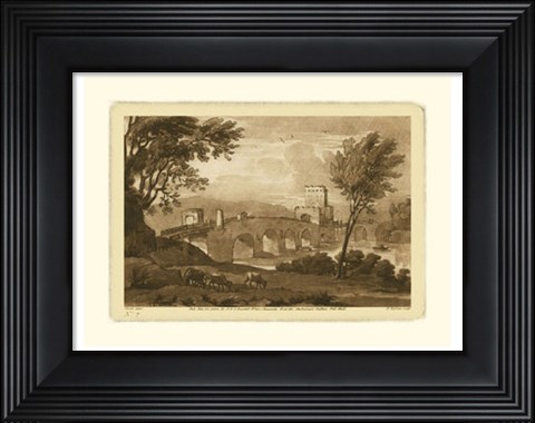 Framed Pastoral Landscape III Print