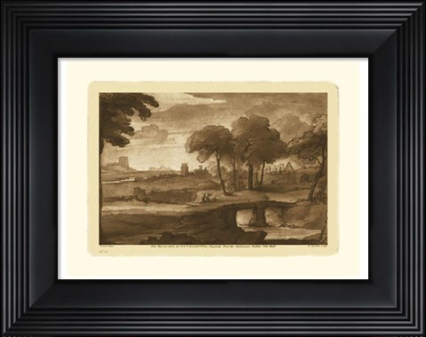 Framed Pastoral Landscape IV Print