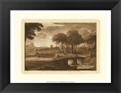 Framed Pastoral Landscape IV Print