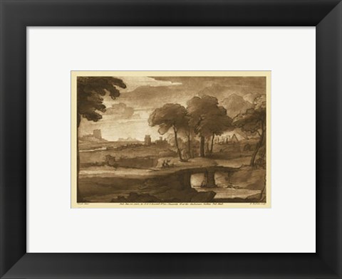 Framed Pastoral Landscape IV Print