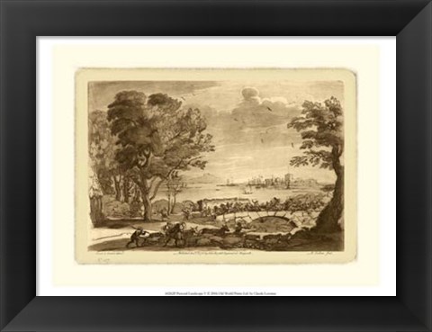 Framed Pastoral Landscape V Print
