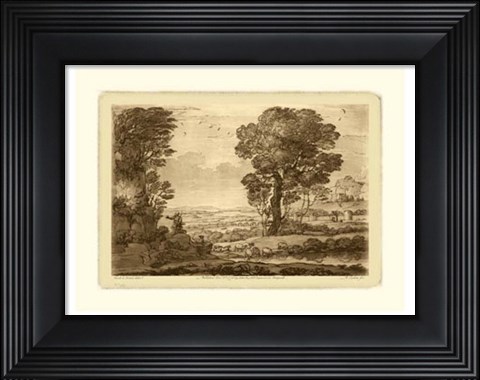 Framed Pastoral Landscape VIII Print