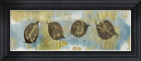 Framed Leaf Banner II Print