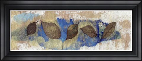 Framed Leaf Banner III Print