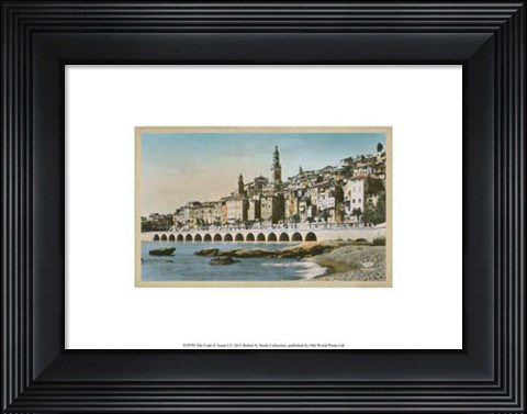 Framed Cote d&#39;Azur I Print
