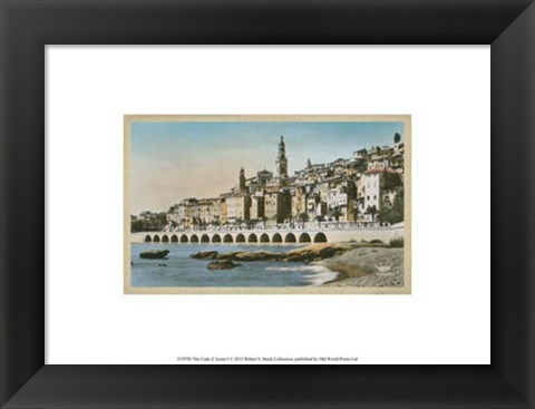 Framed Cote d&#39;Azur I Print