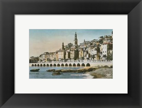 Framed Cote d&#39;Azur I Print