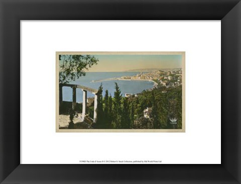 Framed Cote d&#39;Azur II Print