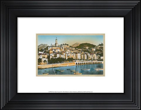 Framed Cote d&#39;Azur III Print