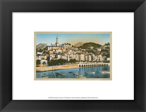 Framed Cote d&#39;Azur III Print