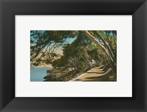 Framed Cote d&#39;Azur IV Print