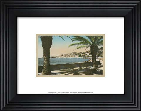 Framed Cote d&#39;Azur VI Print