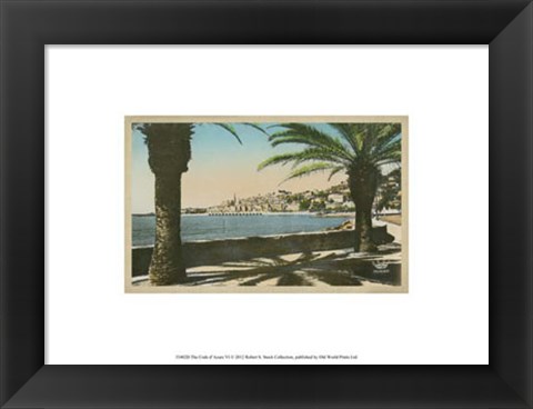 Framed Cote d&#39;Azur VI Print