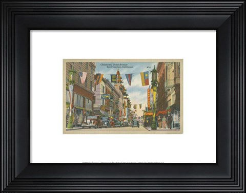Framed San Francisco- Chinatown Print