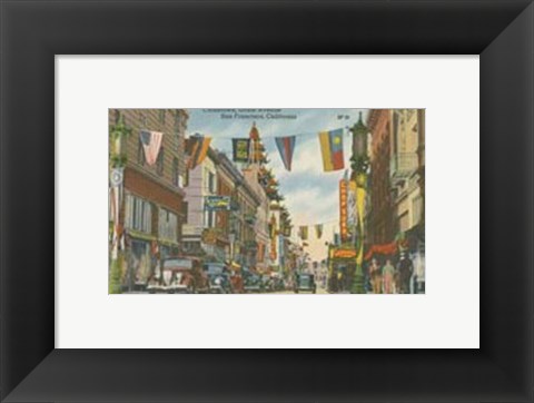 Framed San Francisco- Chinatown Print