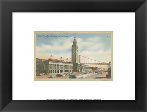 Framed San Francisco- Market Street Print