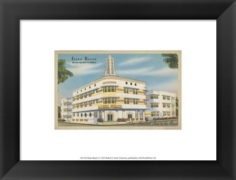 Framed Miami Beach I Print