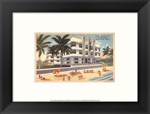 Framed Miami Beach III Print