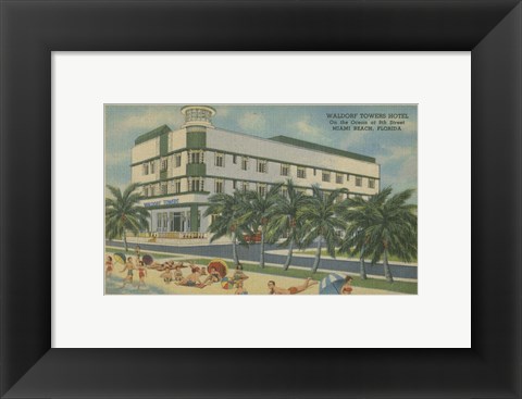 Framed Miami Beach V Print