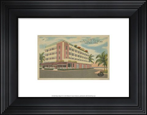 Framed Miami Beach VI Print