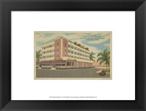 Framed Miami Beach VI Print