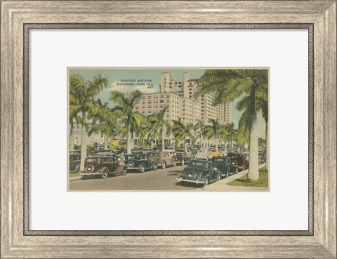 Framed Miami Beach VII Print