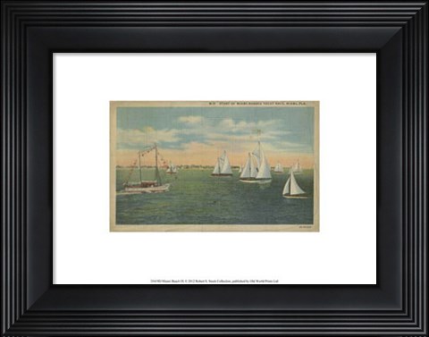 Framed Miami Beach IX Print