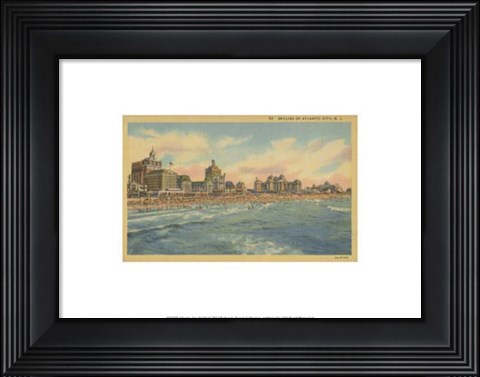 Framed Atlantic City, NJ- IV Print