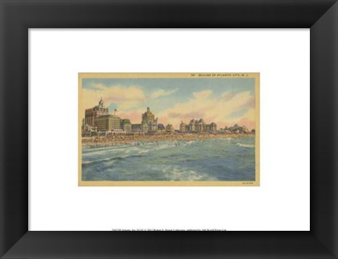Framed Atlantic City, NJ- IV Print