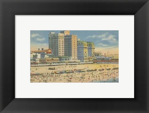 Framed Atlantic City, NJ- V Print