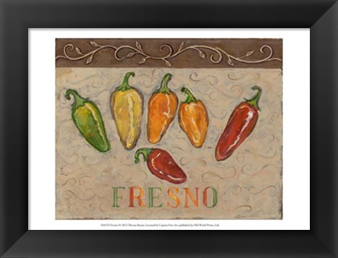 Framed Fresno Print