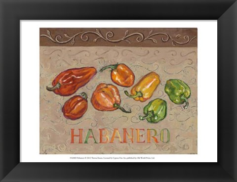 Framed Habanero Print