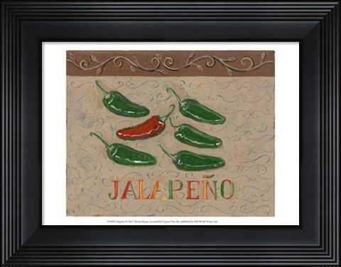 Framed Jalapeno Print