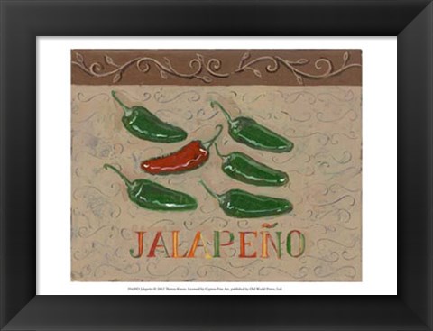 Framed Jalapeno Print