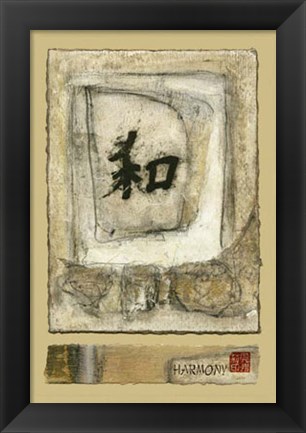 Framed Mini-Chinese Series-Harmony III Print